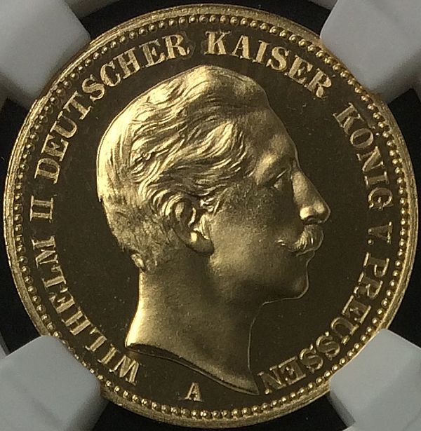 ドイツ プロイセン 5マルク銀貨（ヴィルヘルム2世）1904年 www